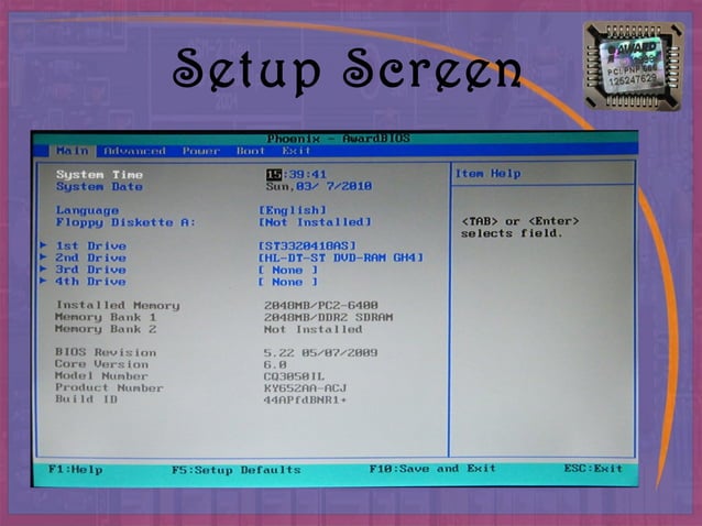 Bios ( Basic Input Output System ) | PPT