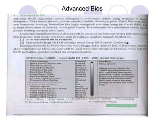 Advanced Bios
 
