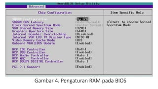 Gambar 4. Pengaturan RAM pada BIOS
 