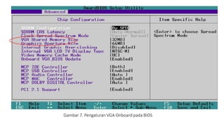 Gambar 7. Pengaturan VGA Onboard pada BIOS
 