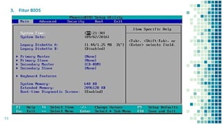 Basic Input Output System, konfigurasi bios | PPTX