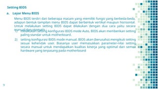 Basic Input Output System, konfigurasi bios | PPTX