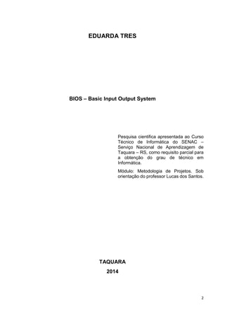 BIOS - Basic Input Output System | DOCX