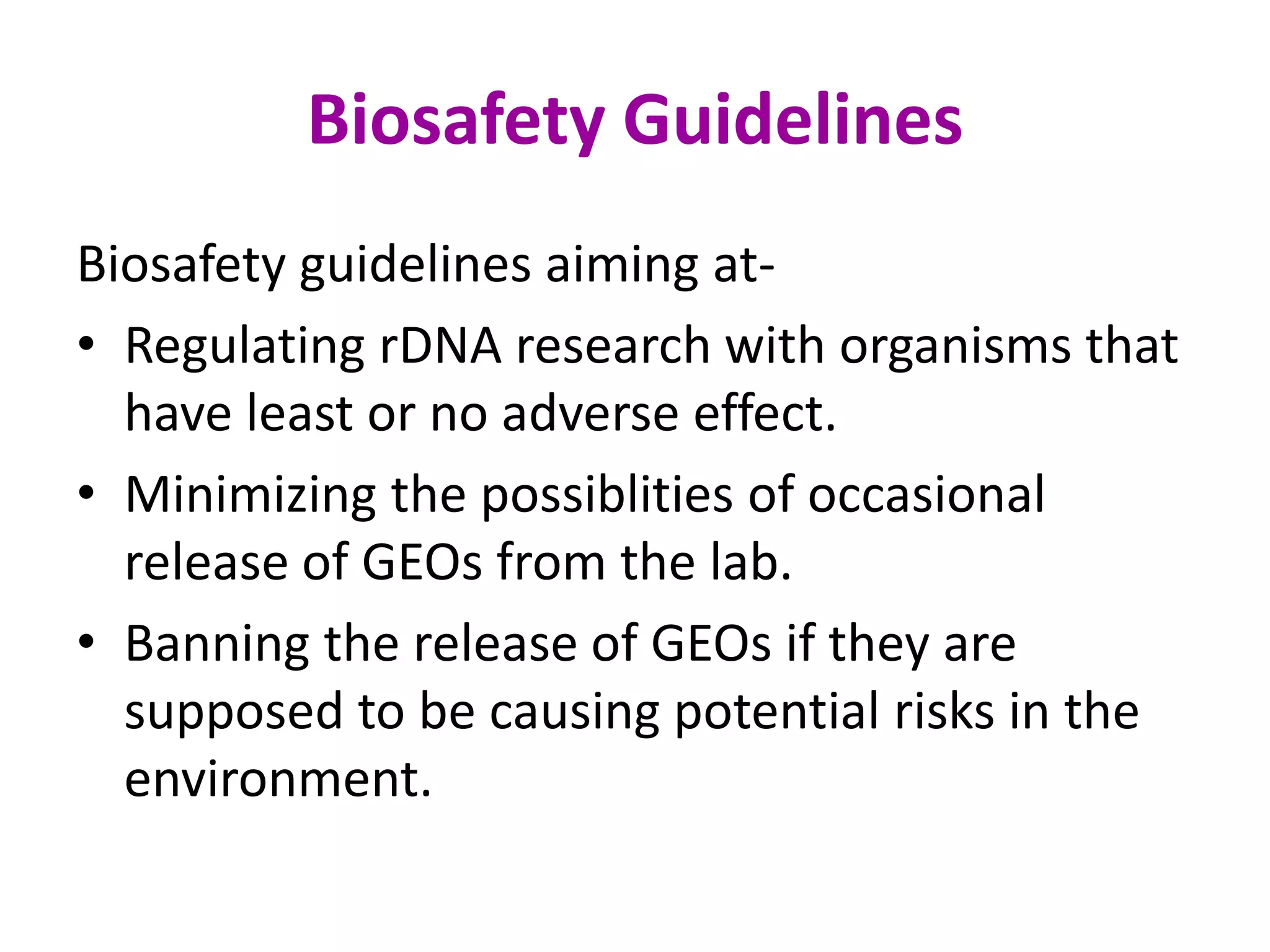 Biosafety | PPTX