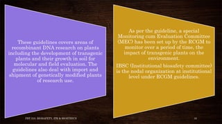 Rcgm Guidelines.pdf Biosafety | PPTX