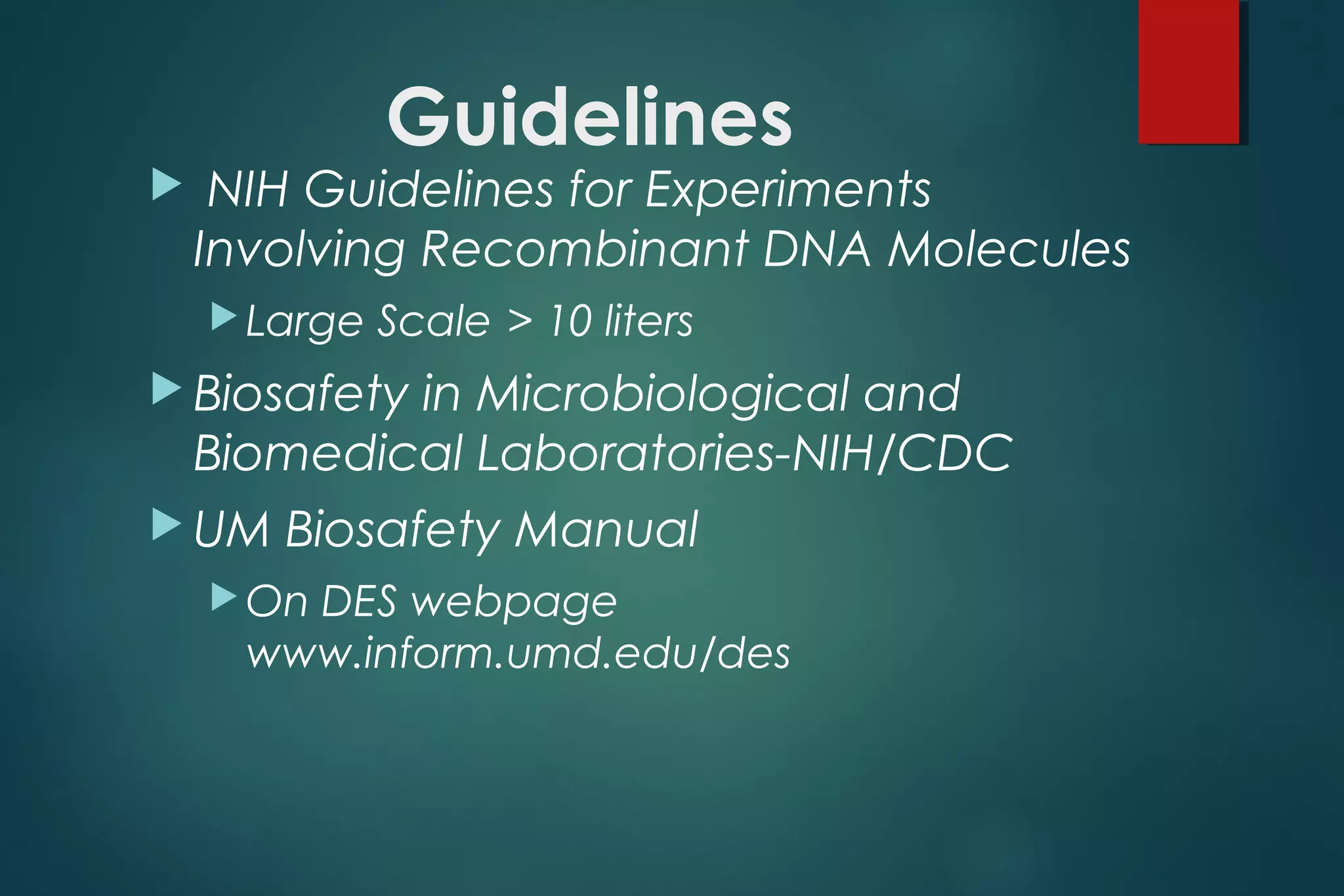 Biosafety ppt