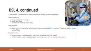 BSL 4, continued
2/19/2016 ALBORZ UNIVERSITY OF MEDICAL SCIENCES - LLS 12
 