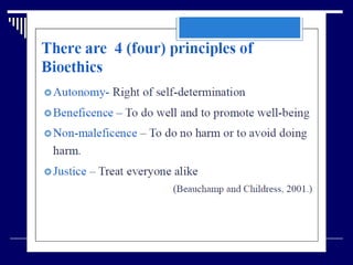 Biosafety and bioethics