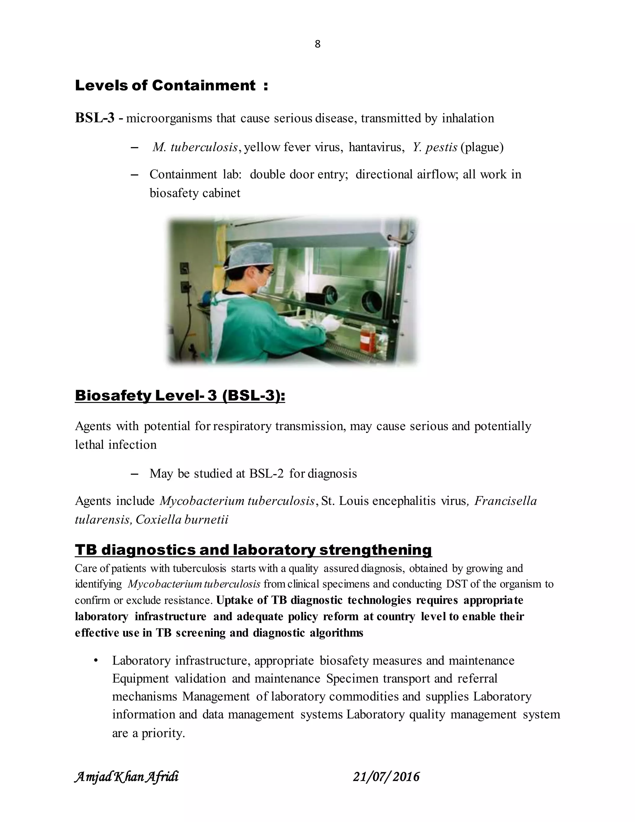 Biosafety in microbiology laboratory | DOCX