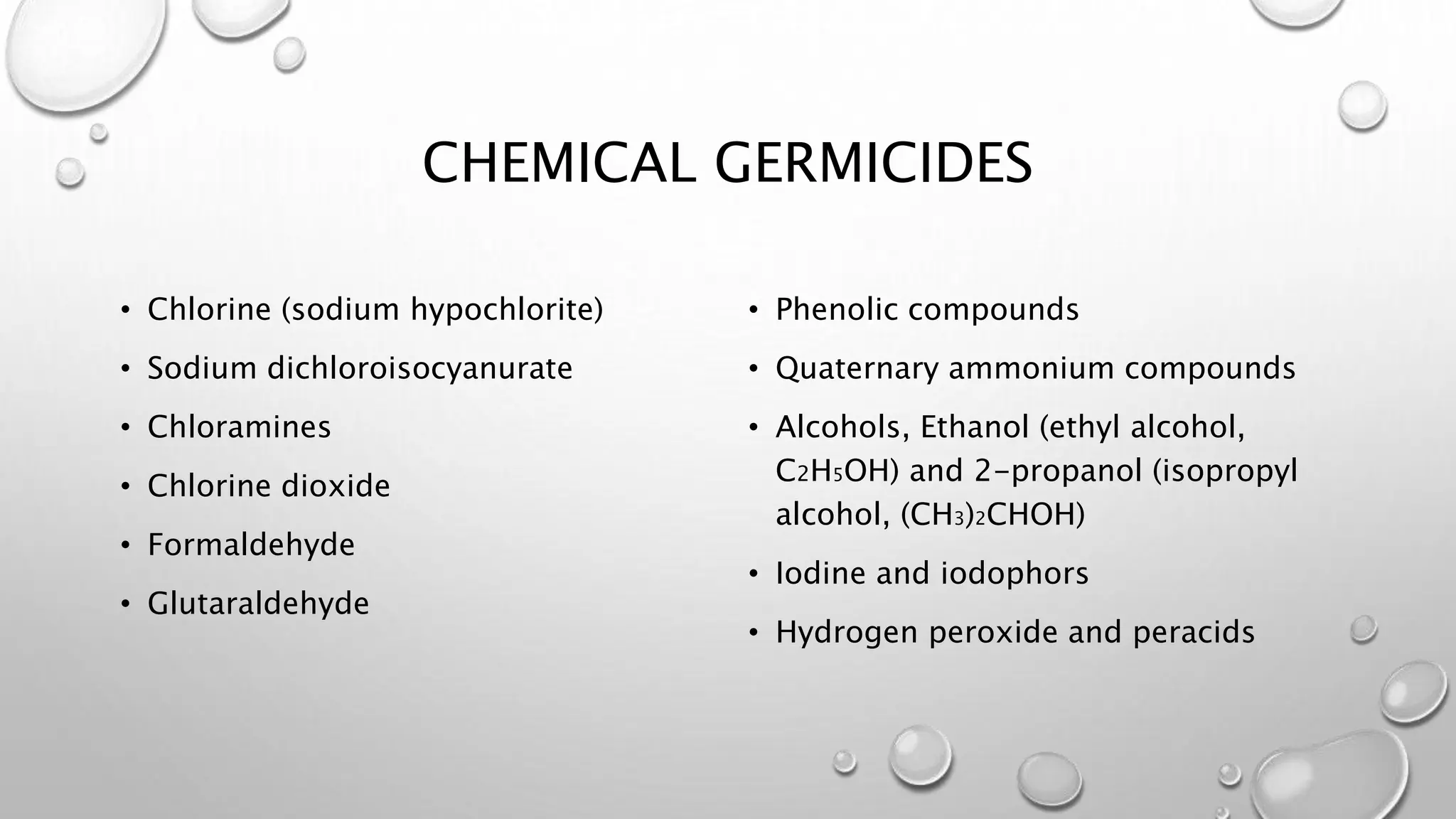 Peracids Examples BIOSAFETY IN MICROBIOLOGY Laboratory.pptx