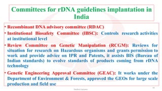 Rcgm Guidelines.pdf Biosafety & Bioethics Principles & ideas | PPTX