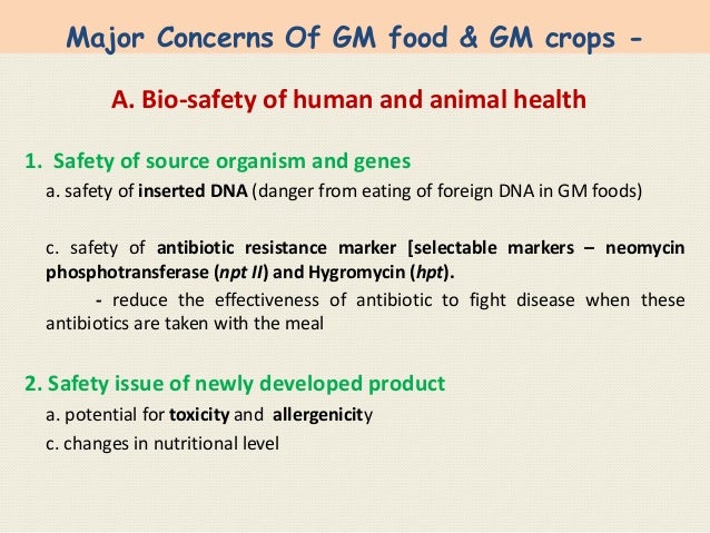Biosafety Issues Related To Gm Crops