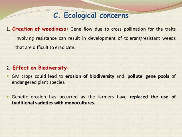 Biosafety Issues Related To Gm Crops