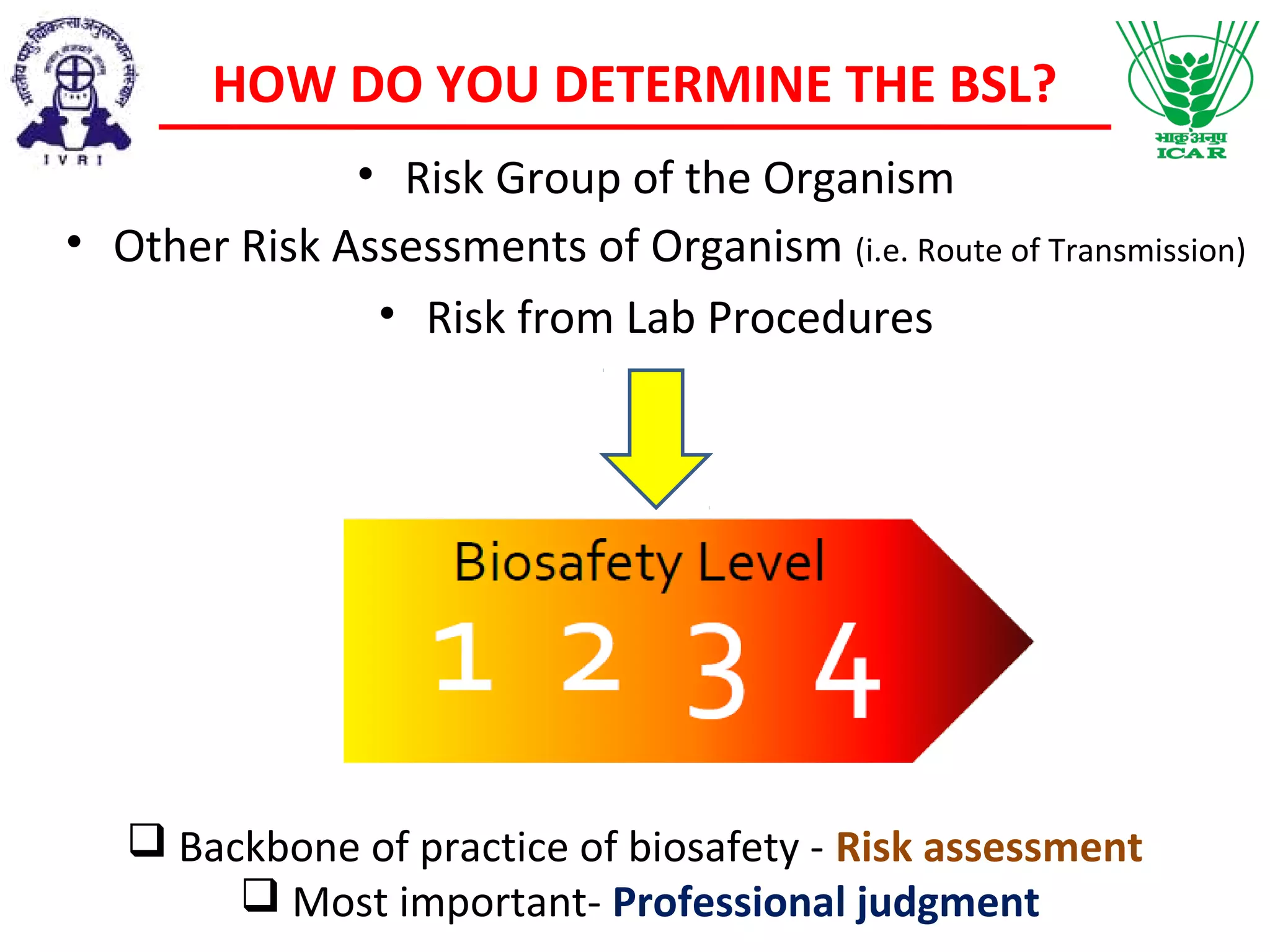 Biosafety- Pankaj Dhaka (08-05-2015) | PPT