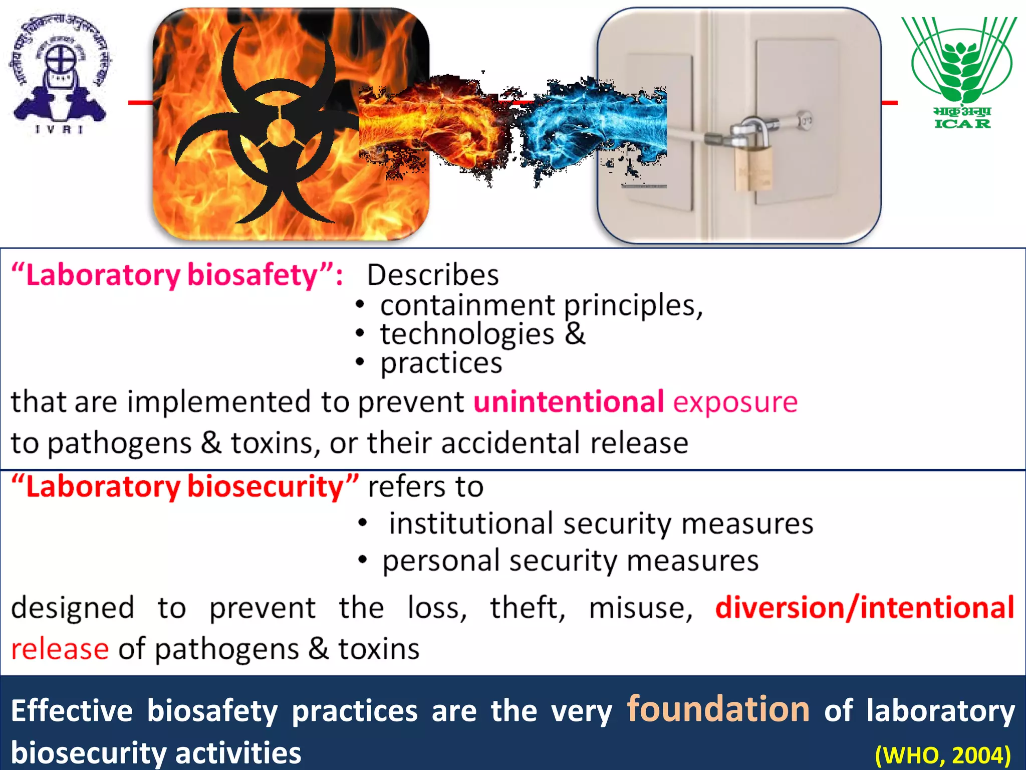 Biosafety- Pankaj Dhaka (08-05-2015) | PPT