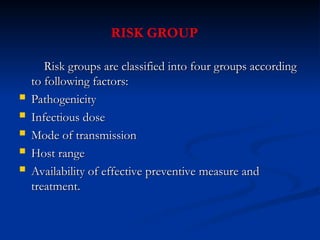 BIOSAFETY PPT ANSHU measures in microbiological diagnostic lab | PPT