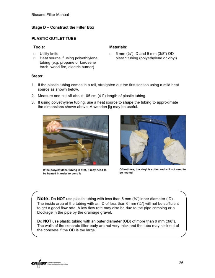 biosand filter manual Wash education and training resources.