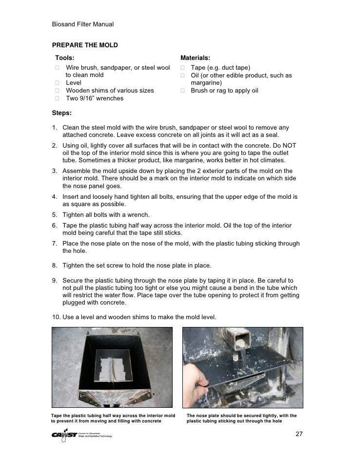 biosand filter manual Biosand filter | sswm.