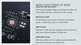 Basic Input Output System and Power On Self-Test | PPTX