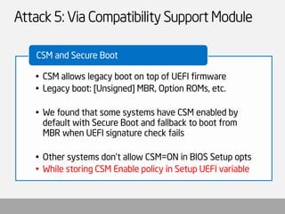 BIOS and Secure Boot Attacks Uncovered | PDF