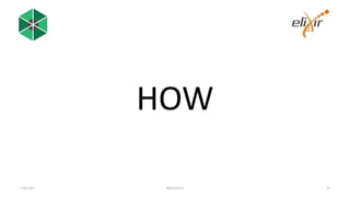 HOW
1 Nov 2017 #bioschemas 10
 