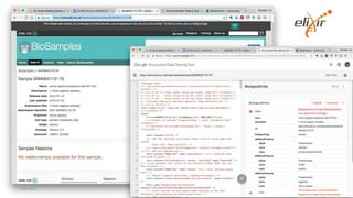 BioSamples
1 Nov 2017 #bioschemas 24
 