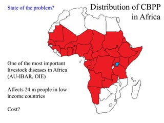 Development of a subunit vaccine for contagious bovine pleuropneumonia in Africa