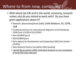 Development of platform techniques to produce cheap, eco-friendly and easy-to-use diagnostic assays for livestock diseases