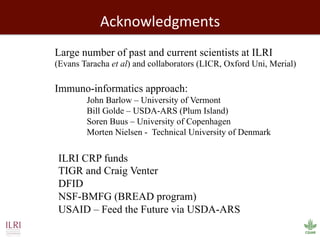 Biosciences research at the International Livestock Research Institute (ILRI)