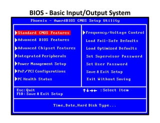 BIOS & CMOS is about the BIOS and CMOS o | PDF