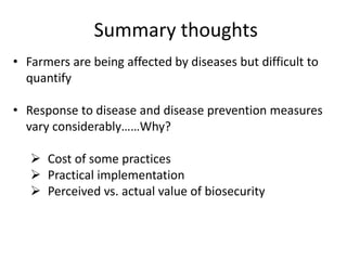 Biosecurity and diseases control practices and perceptions of smallholder pig farmers in Vietnam