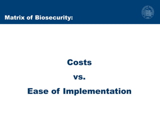 Biosecurity measures in meat and milk value chains: A study in Bura sub-county, Kenya