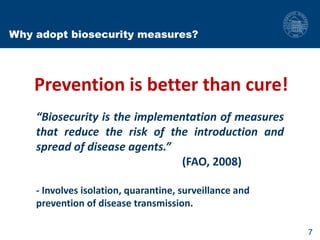 Biosecurity measures in meat and milk value chains: A study in Bura sub-county, Kenya