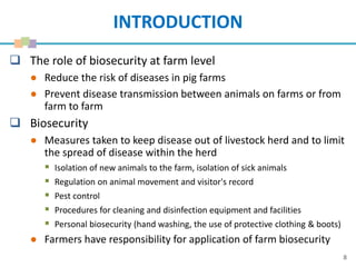 Biosecurity practices in small-scale pig farms in Hung Yen and Nghe An, Vietnam