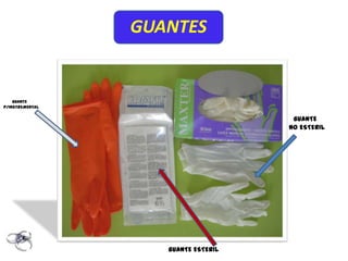 GUANTES


    GUANTE
P/INSTREMENTAL

                                      GUANTE
                                     NO ESTERIL




                    GUANTE ESTERIL
 