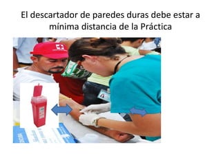 El descartador de paredes duras debe estar a
mínima distancia de la Práctica
 