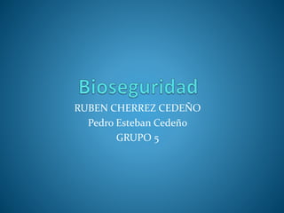 RUBEN CHERREZ CEDEÑO
Pedro Esteban Cedeño
GRUPO 5
 