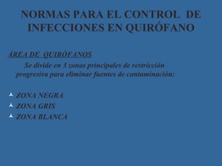 bioseguridad en elquirofano