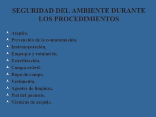 bioseguridad en elquirofano