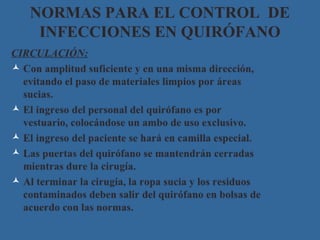 bioseguridad en elquirofano