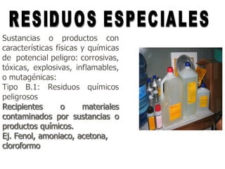 RESIDUOS ESPECIALES 