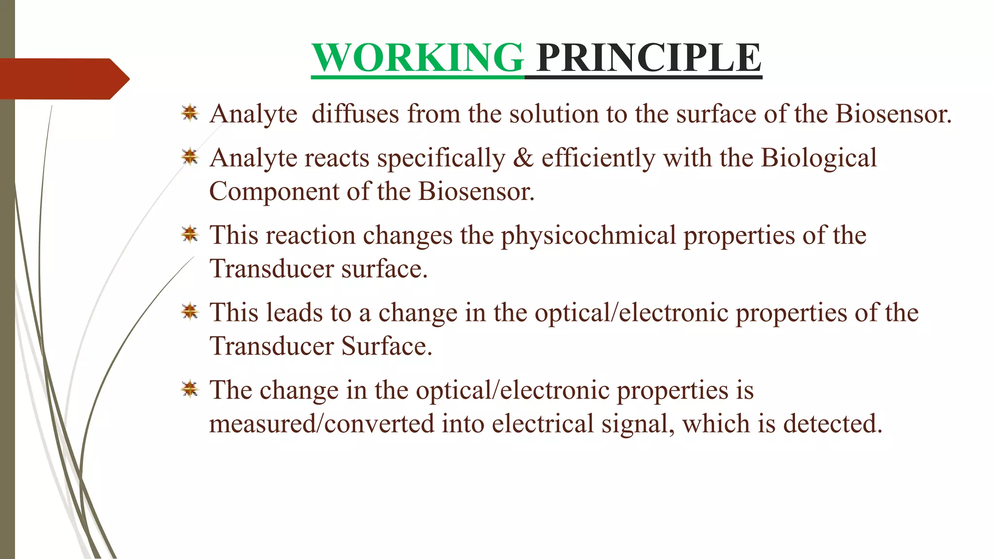 Biosensor ppt | PDF