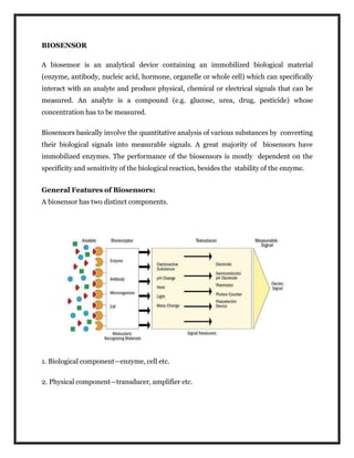 Biosensor | PPTX