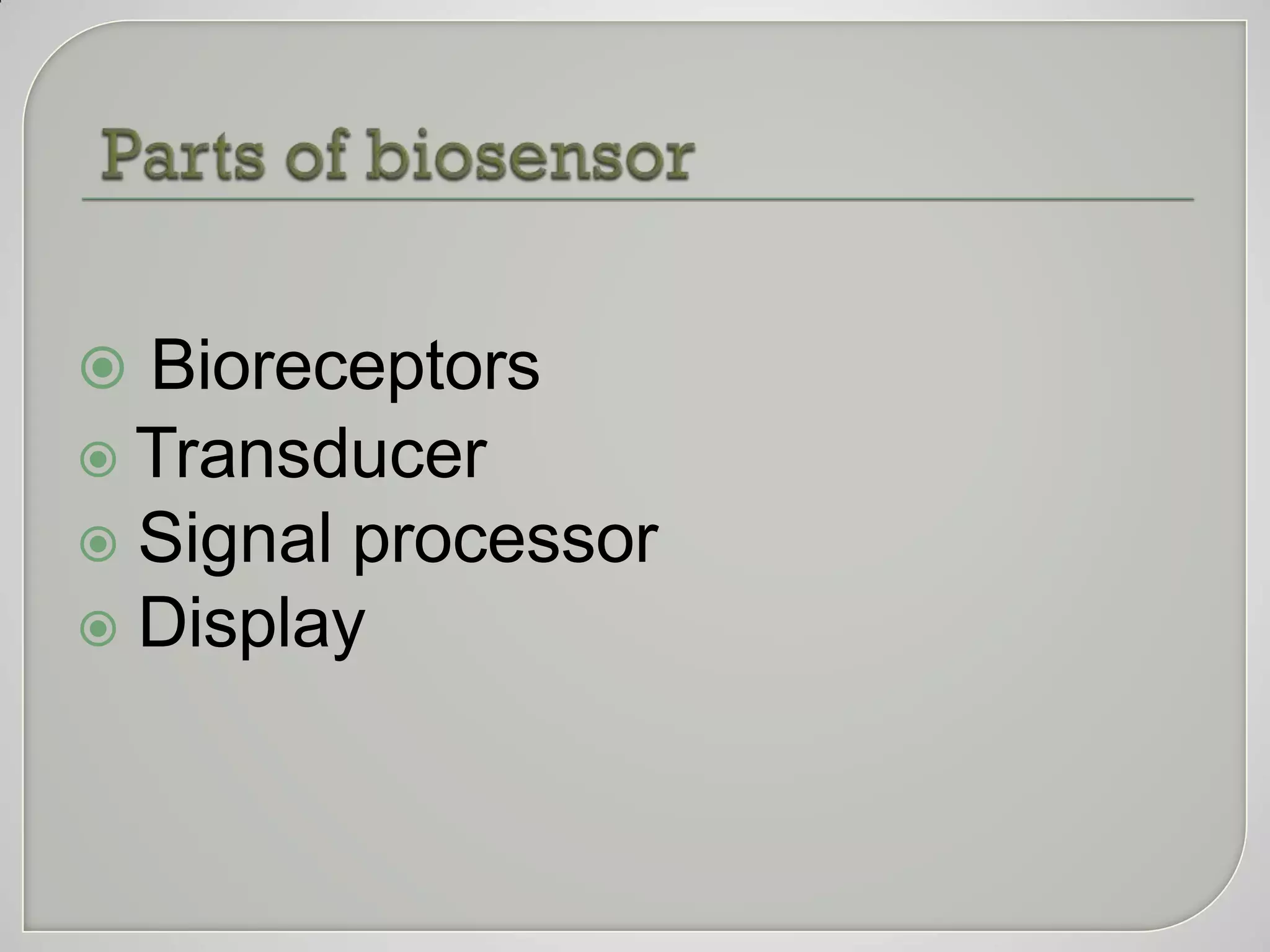 Biosensors working and application in pharmaceutical industry | PPTX