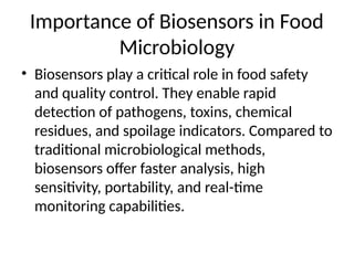 Comprehensive Overview of Biosensors in Food Safety and Quality ...
