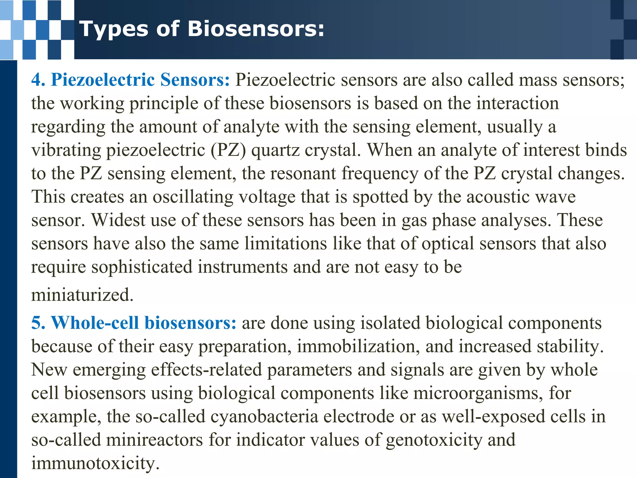 Biosensors in diagnostic purpose | PPT