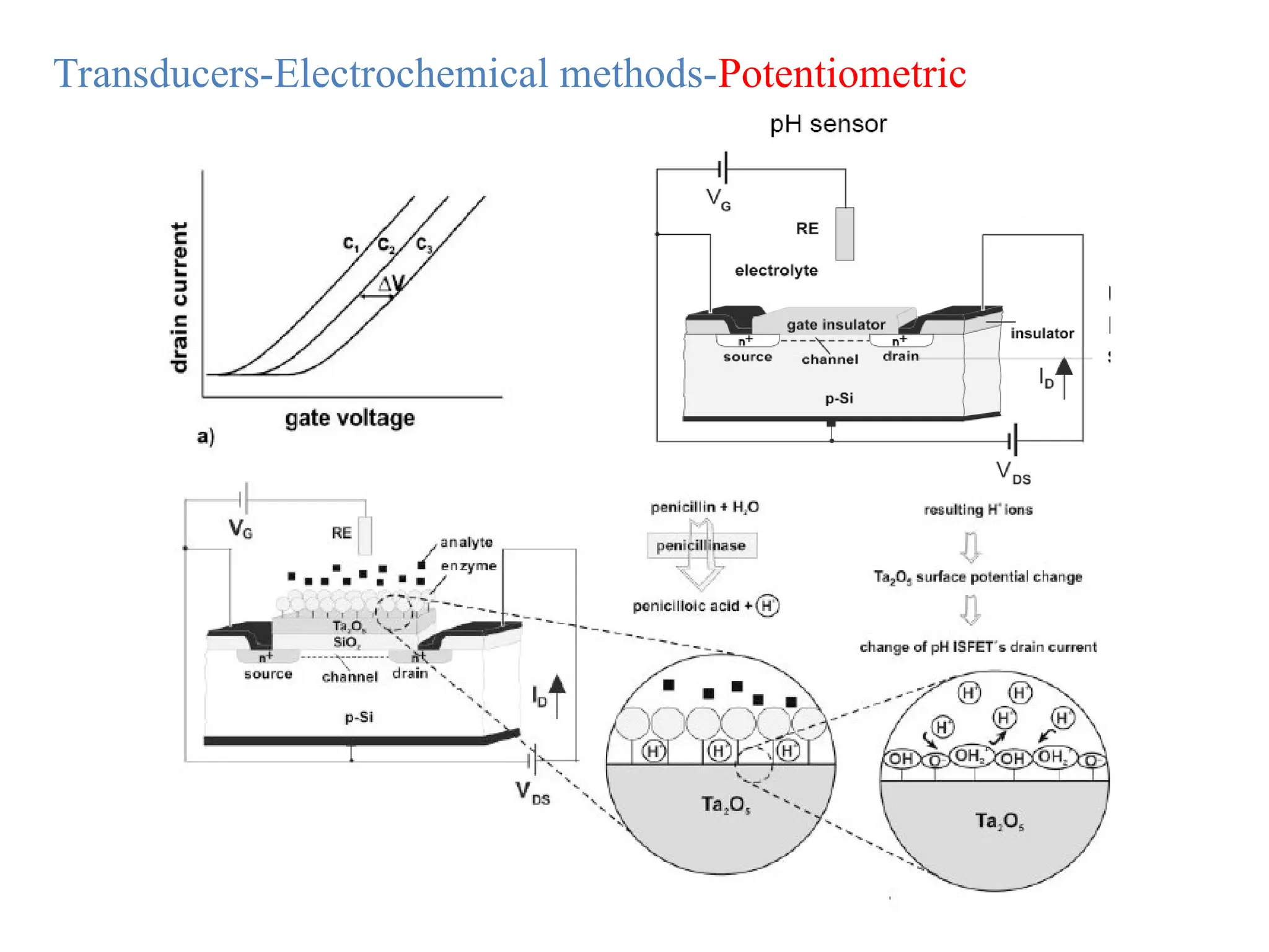 Transducers-Electrochemical methods-Potentiometric
 