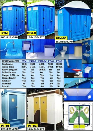 Bio seven portable toilet   mobile toilet (mulai 9 juta an)