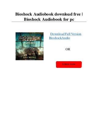 download free bioshock 4 download free bioshock 4