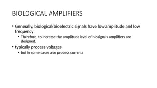 Comprehensive Overview of Biological Amplifiers and Operational ...